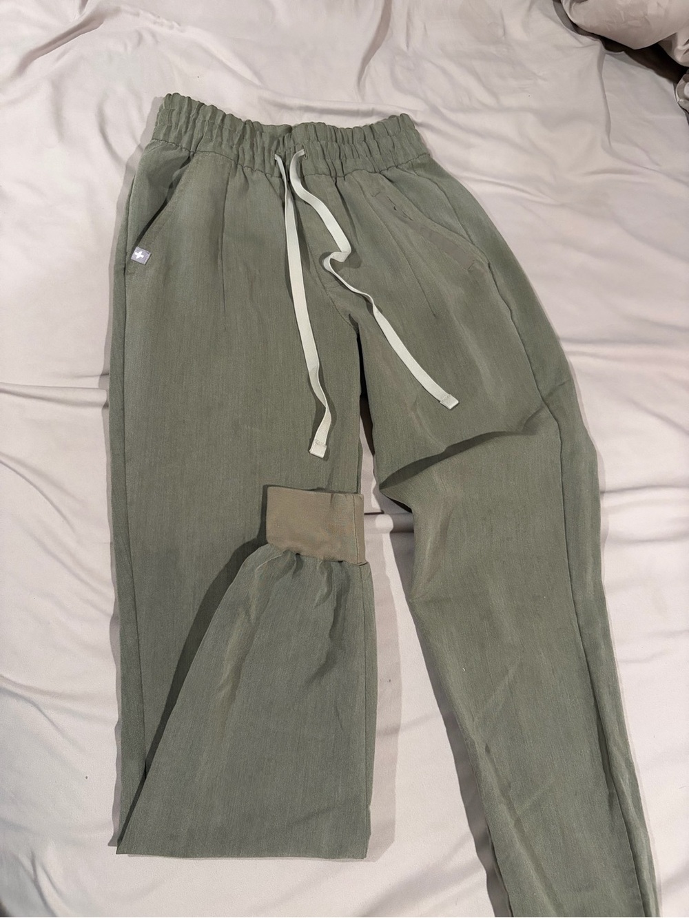 Figs heather olive XXS